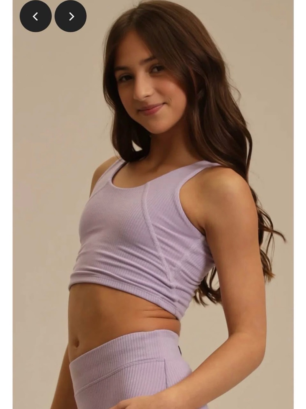 AXS Tiger Friday Lavender Ribbed Tank - - Picture 4 of 7